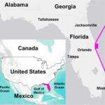 Location of coastal east-central Florida